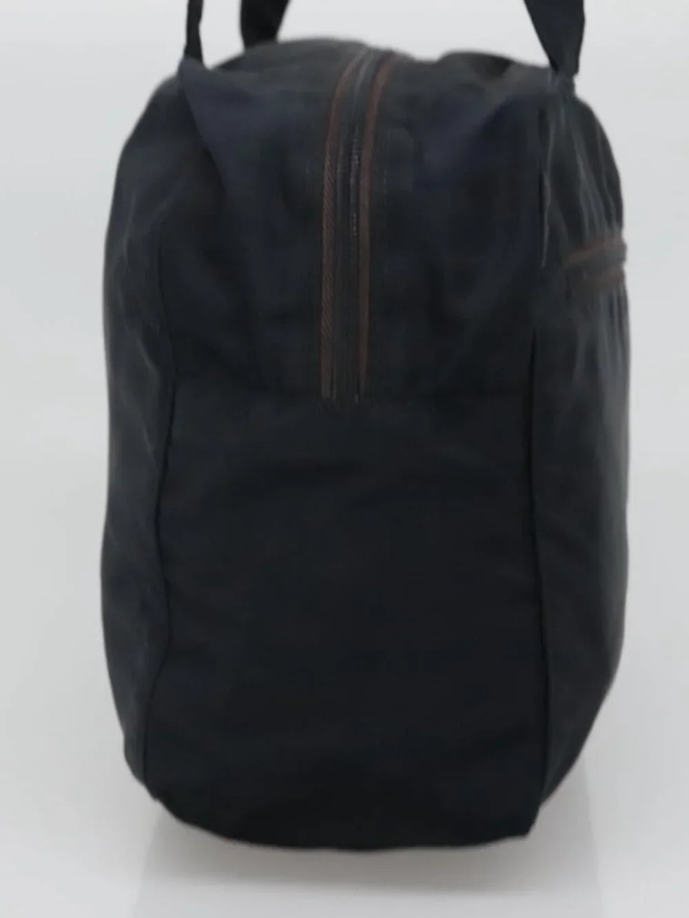 PRADA Hand Bag Nylon Navy Silver Auth bs22993
